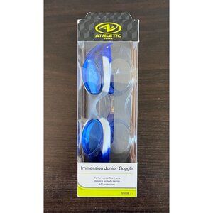 NIP Athletic Works Junior 6+ Immersion Junior Goggle Blue Anti-fog Lenses
